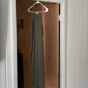 Army free side split dress